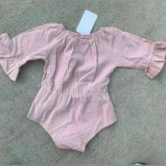 Pink baby bow romper - Picture 7 of 7